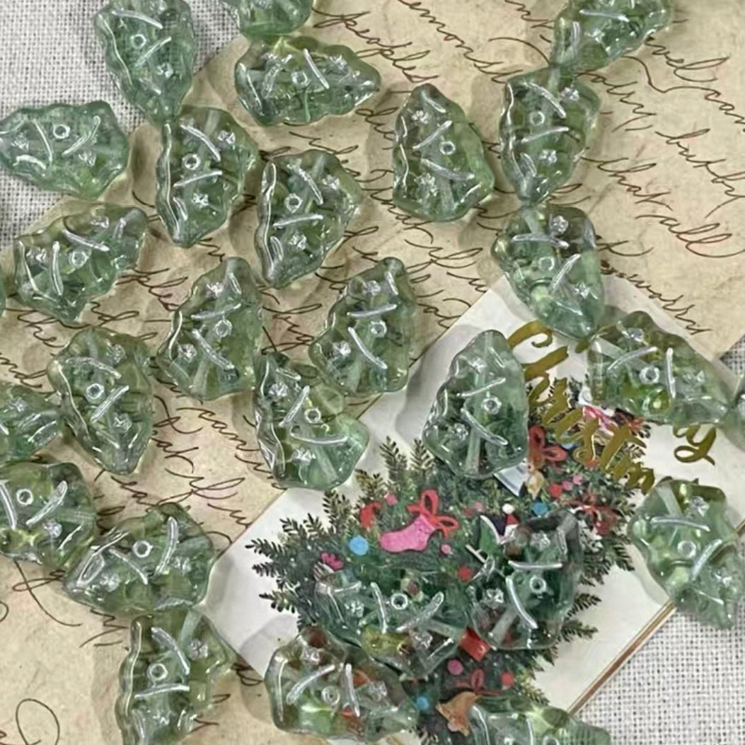 Christmas Czech Beads