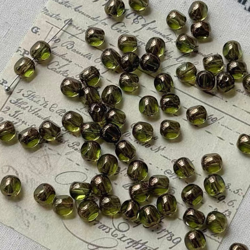 Endless Summer Green Czech Beads