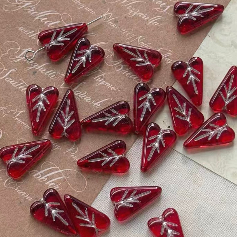 Red Vintage Czech Beads