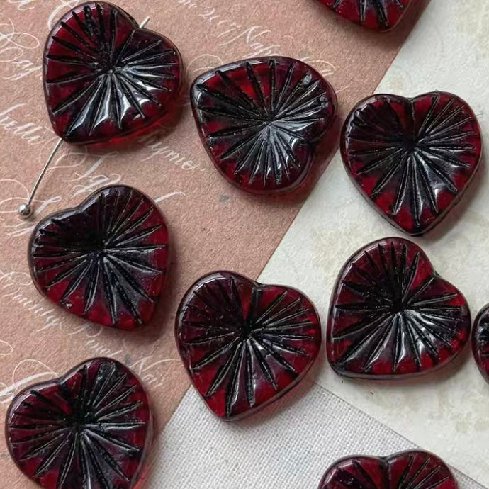 Red Vintage Czech Beads