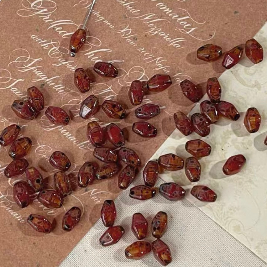 Red Vintage Czech Beads