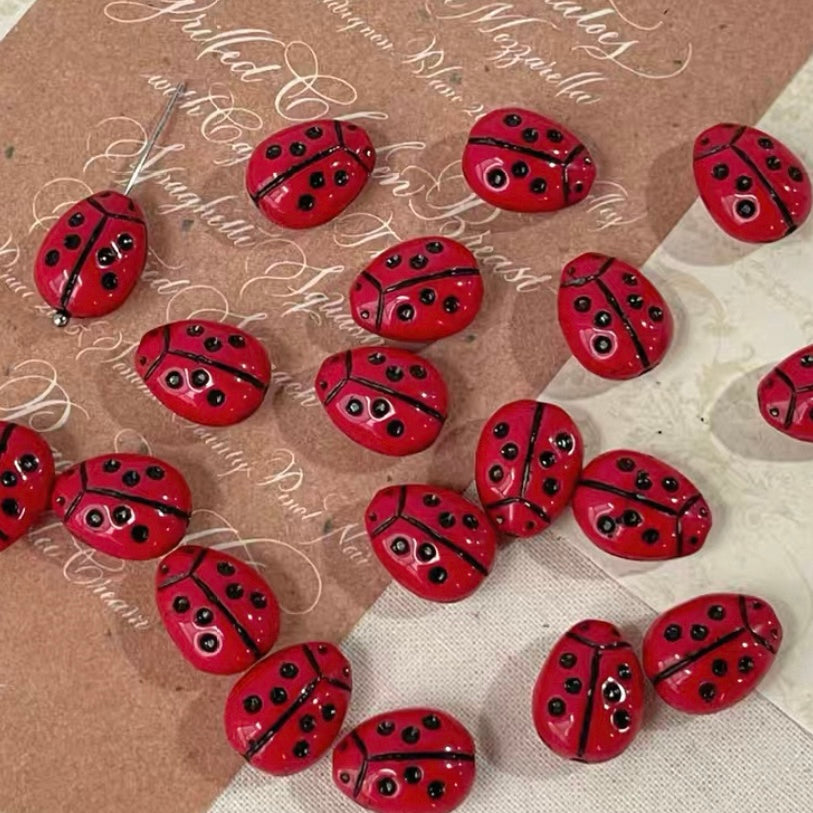 Red Vintage Czech Beads