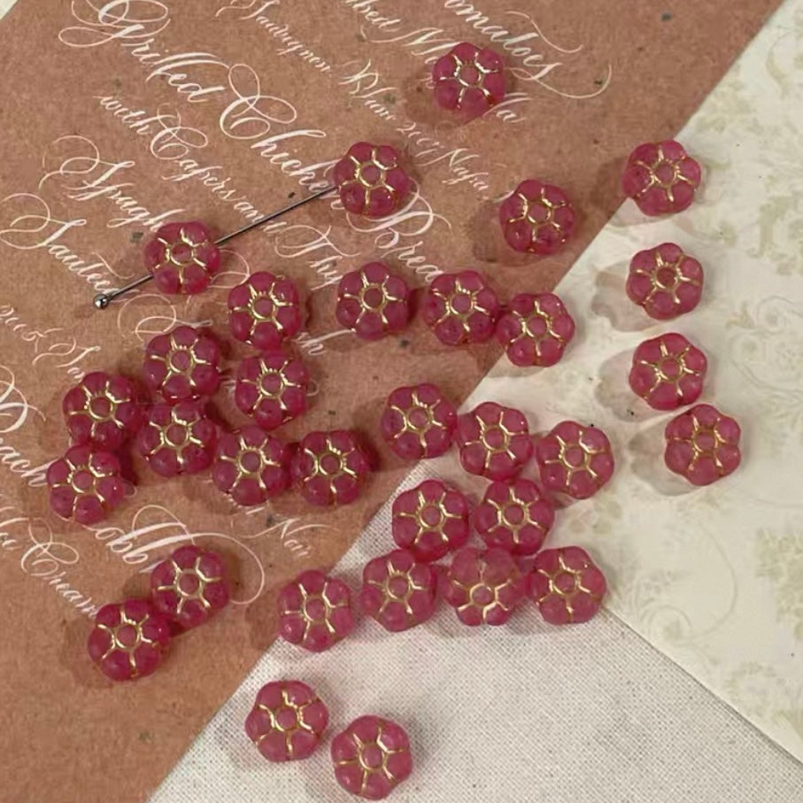 Red Vintage Czech Beads