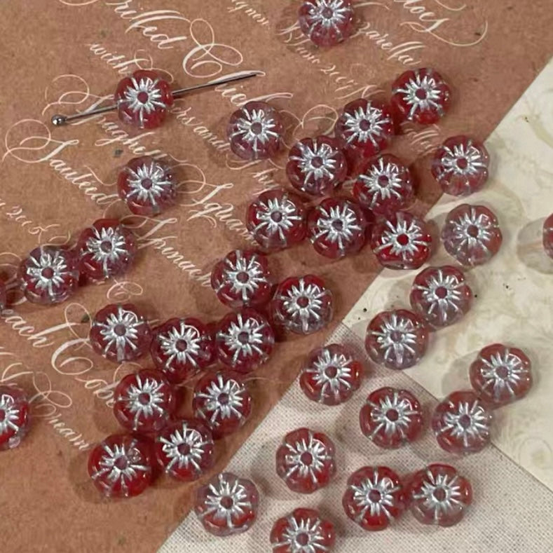 Red Vintage Czech Beads
