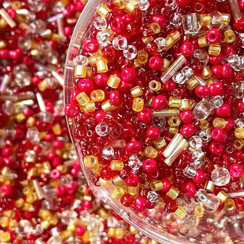 Red Rice Beads Mixed Pack