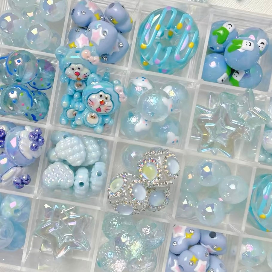 Acrylic Heavy-Duty Hand-Painted Beads