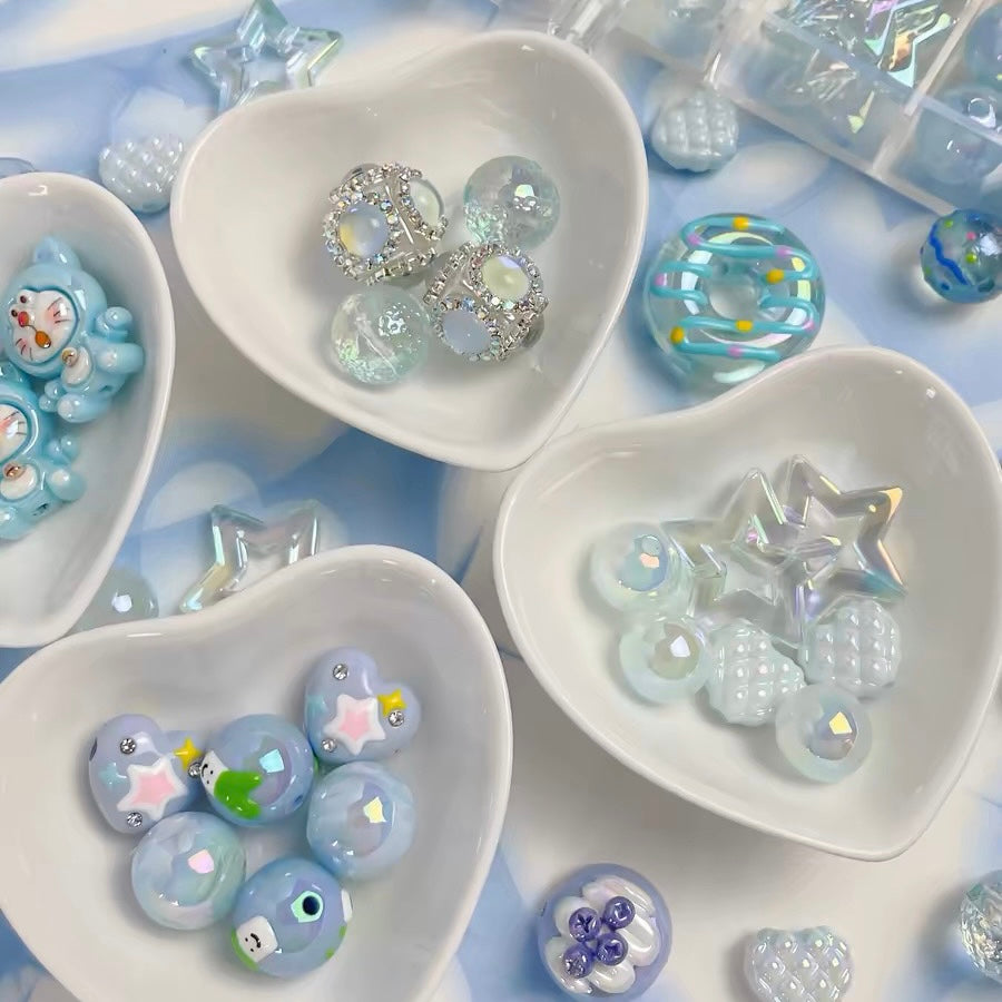Acrylic Heavy-Duty Hand-Painted Beads