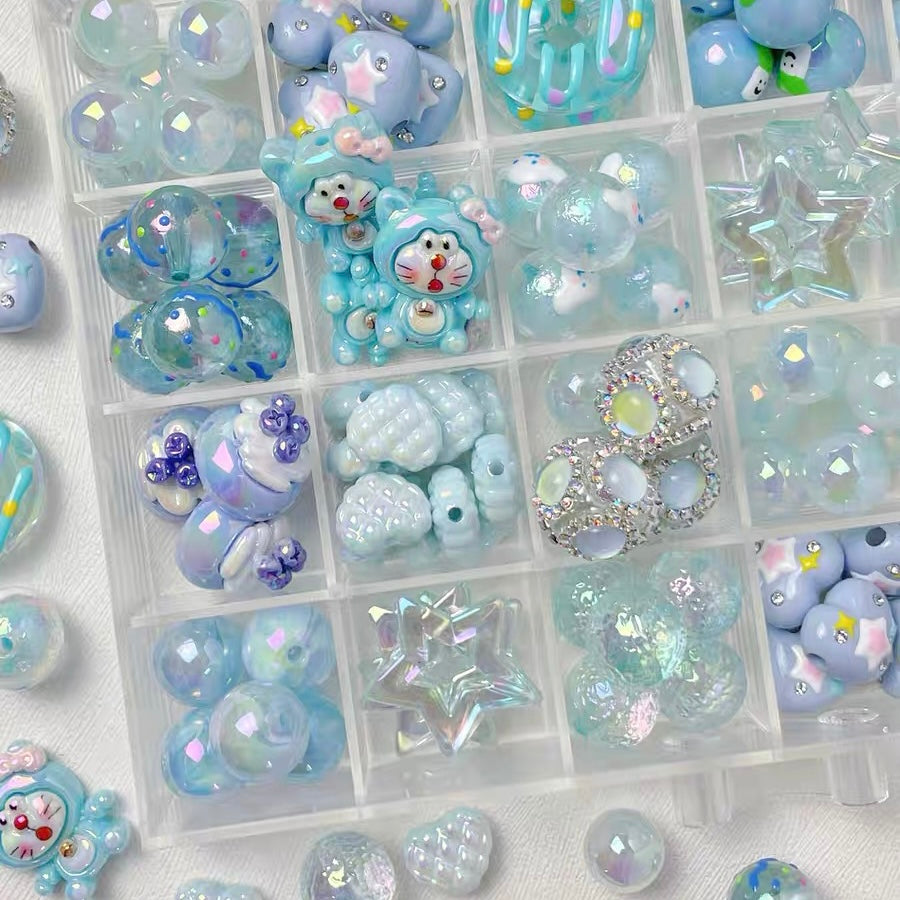 Acrylic Heavy-Duty Hand-Painted Beads