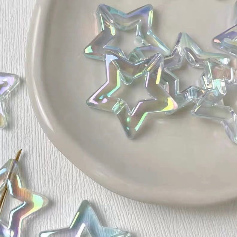 Acrylic Heavy-Duty Hand-Painted Beads