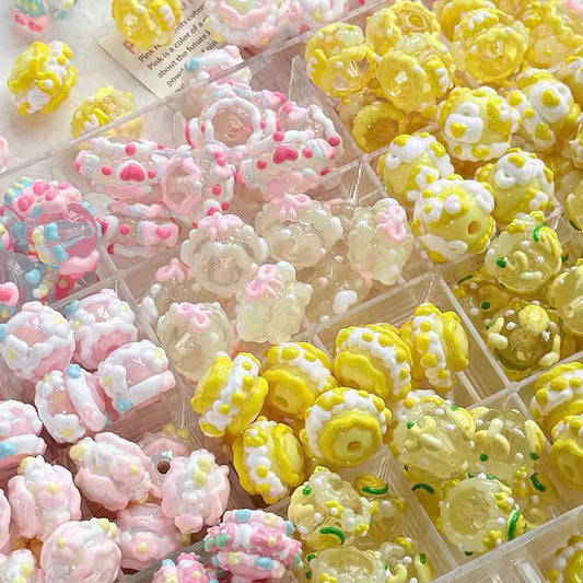 Acrylic Heavy-Duty Hand-Painted Beads