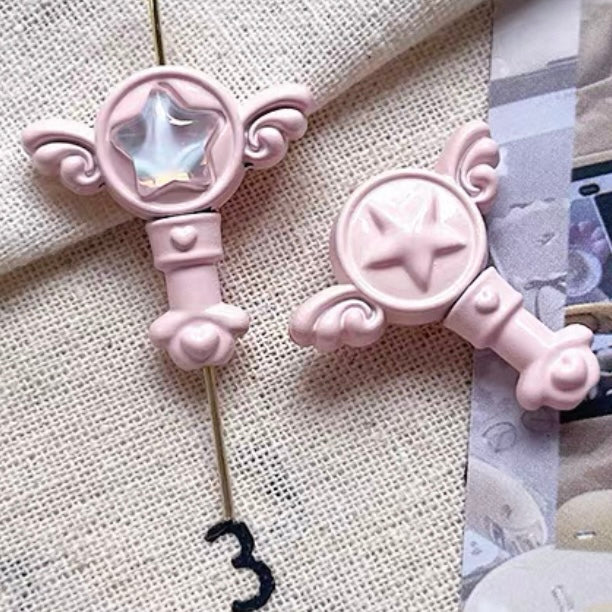 Powder white handmade alloy beaded