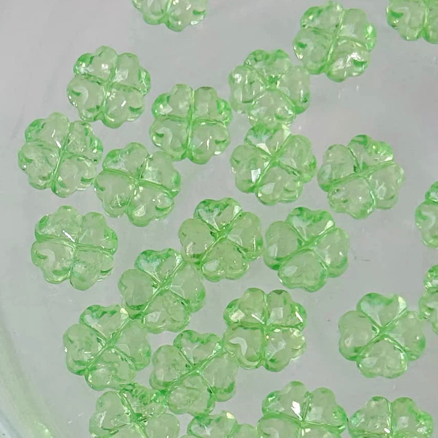 Acrylic Transparent Clover & Starfish Beads