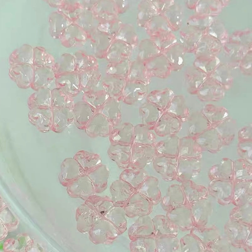 Acrylic Transparent Clover & Starfish Beads