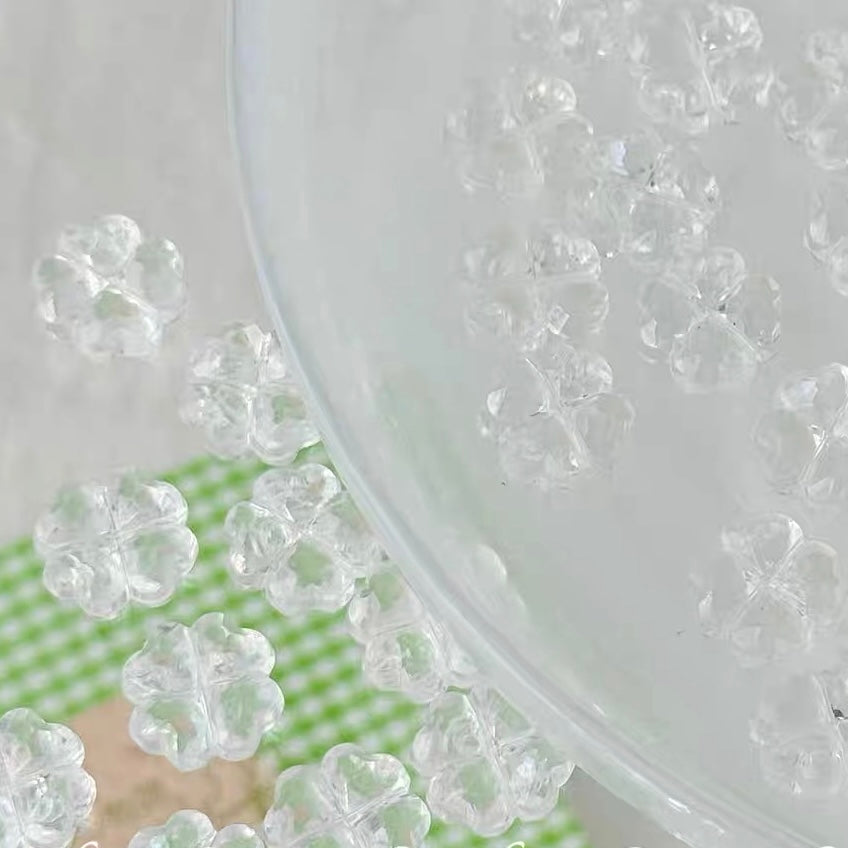 Acrylic Transparent Clover & Starfish Beads