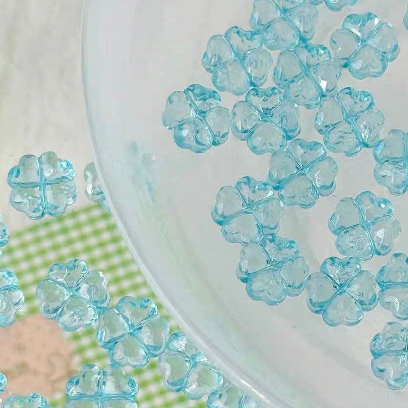 Acrylic Transparent Clover & Starfish Beads