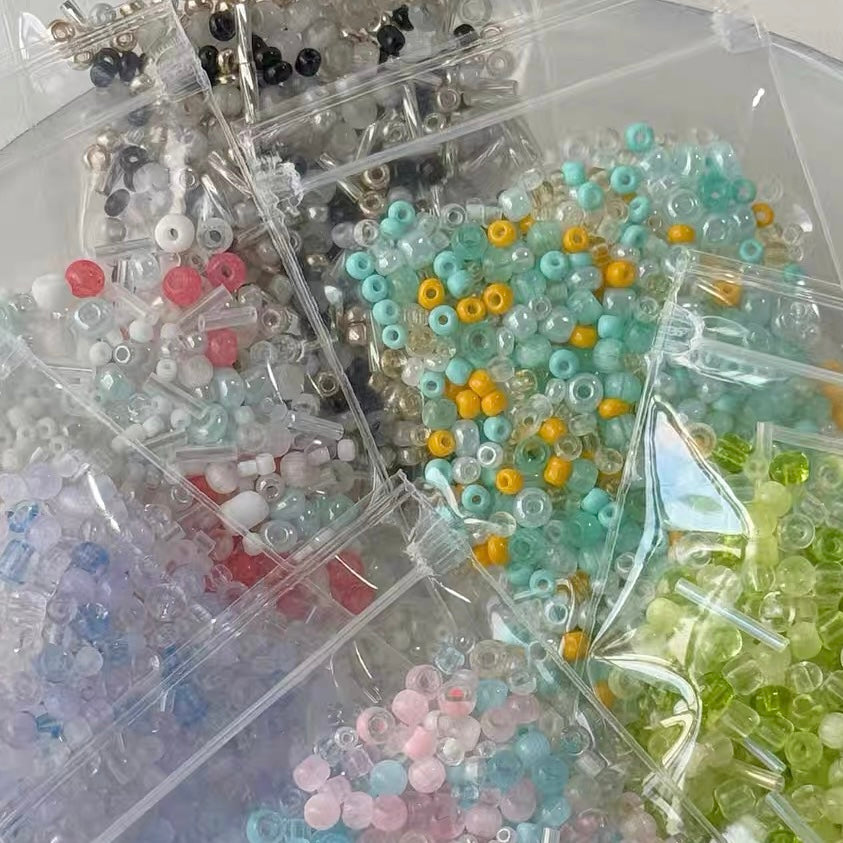 Cat's Eye Mixed-color Rice Beads