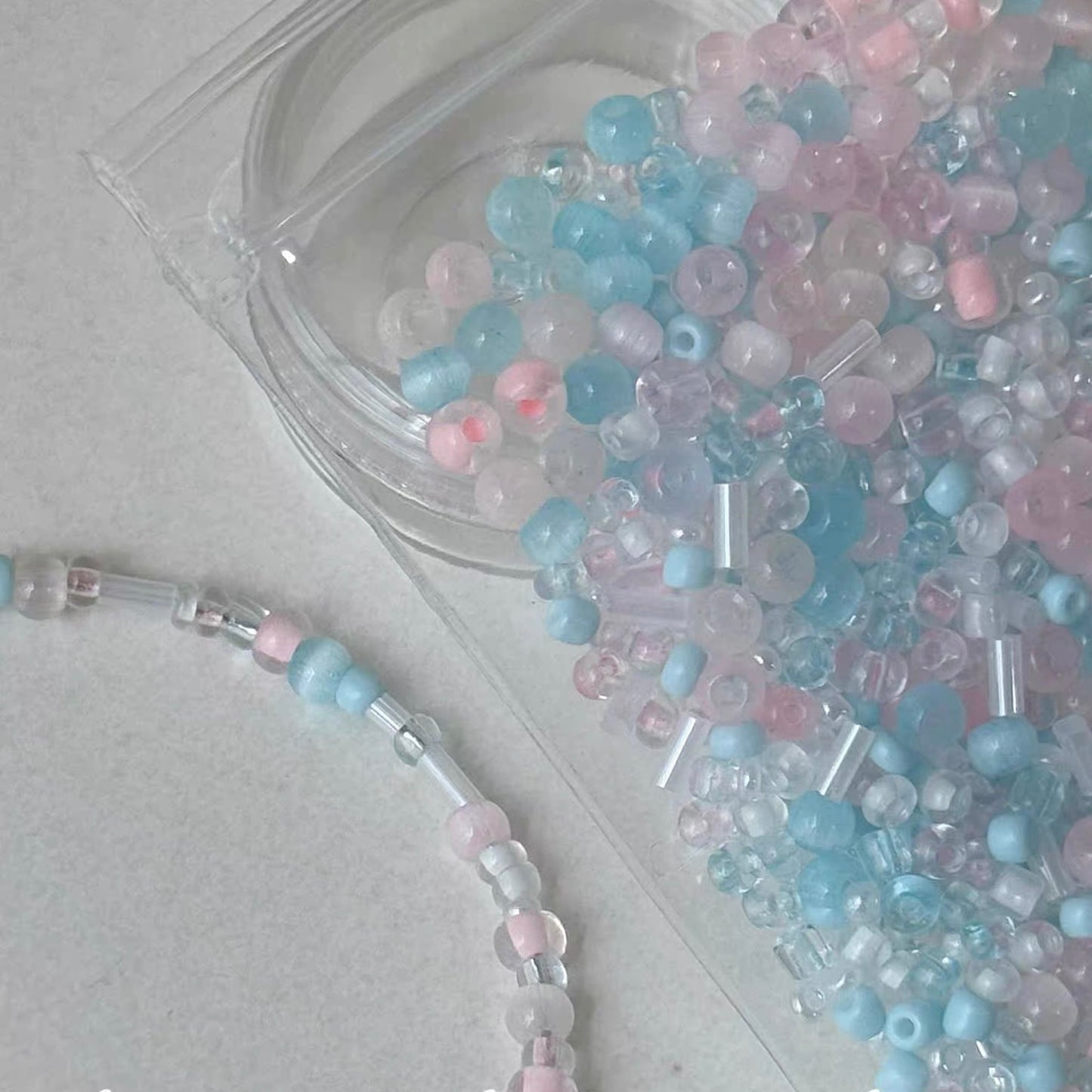 Cat's Eye Mixed-color Rice Beads