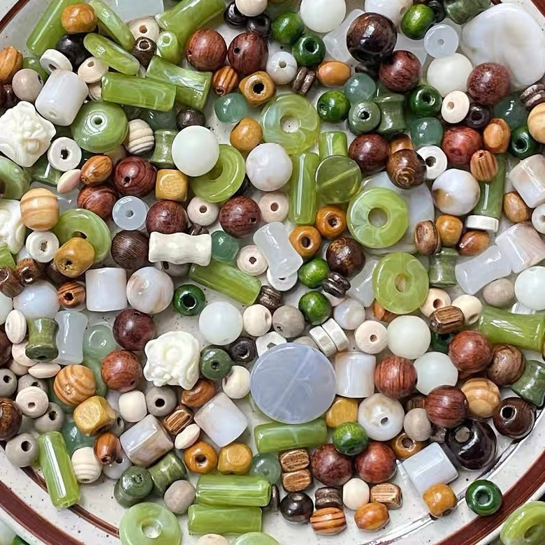Mixed Wooden & Glass Beads Blind Box