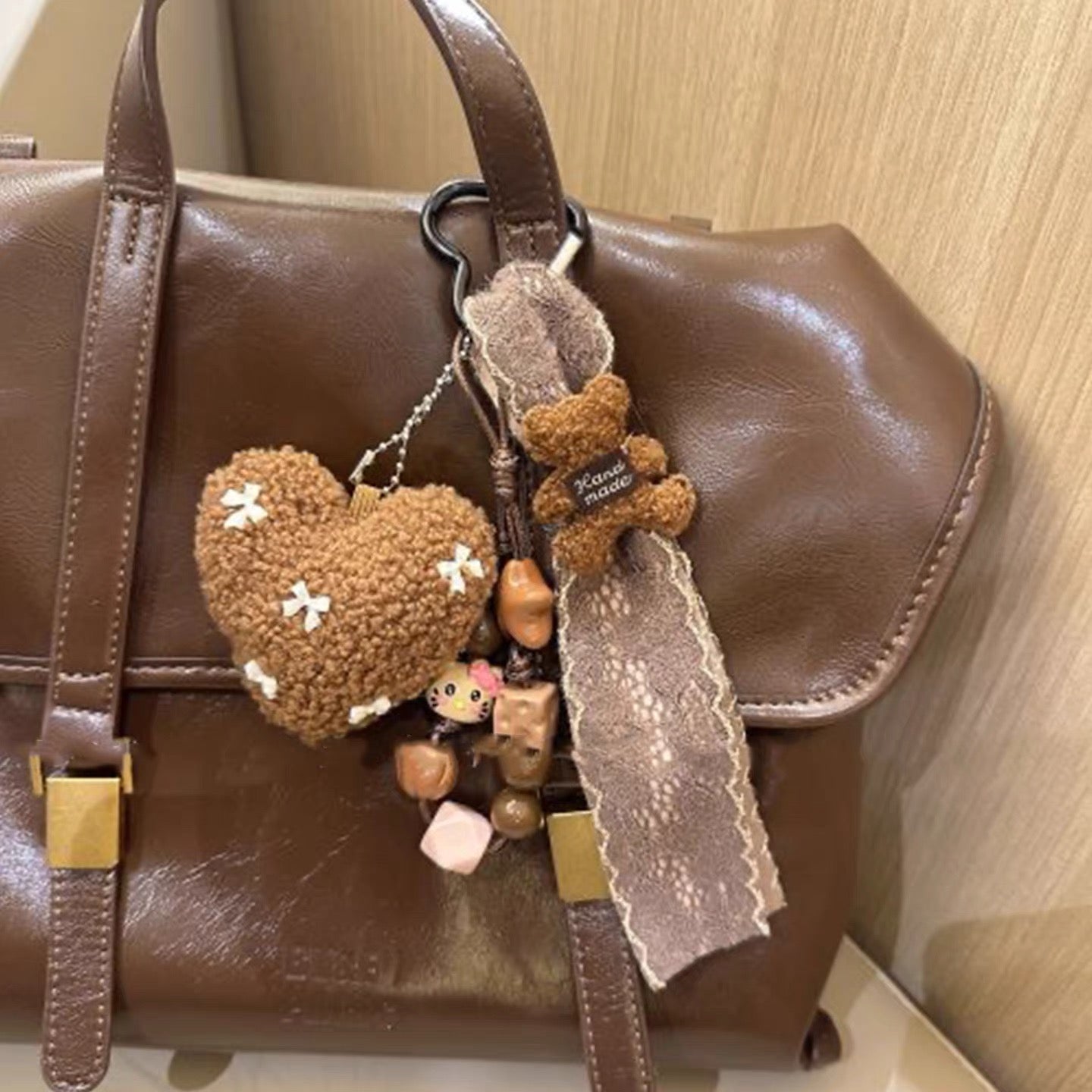 Plush Heart Bag Charm &  Phone Chain