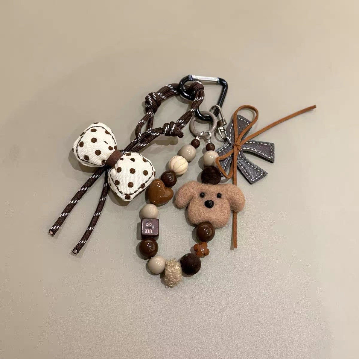Puppy Bow Bag Charm & Phone Chain