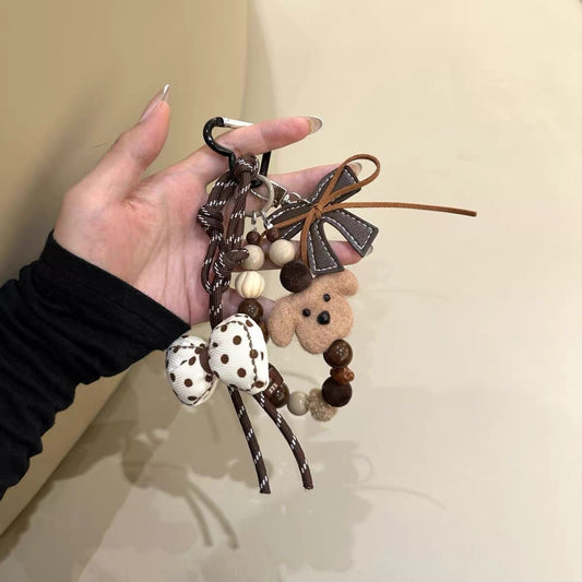 Puppy Bow Bag Charm & Phone Chain