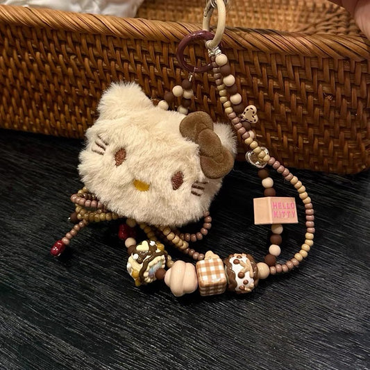 Plush HK Handmade Beaded Bag Charm & Phone Chain