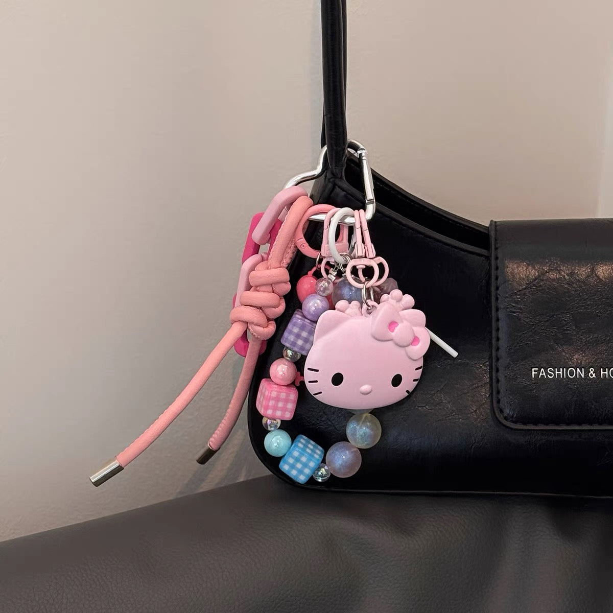 HK Colorful Handmade Beaded Bag Charm & Phone Chain