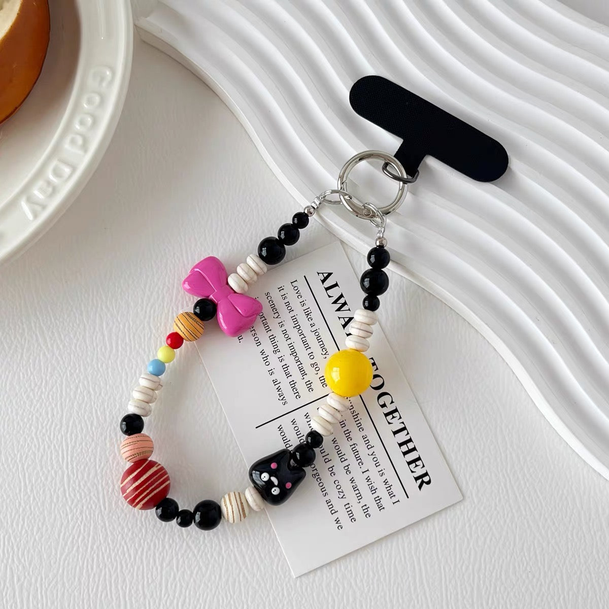 Dopamine Color Series Handmade Beaded Phone Chain