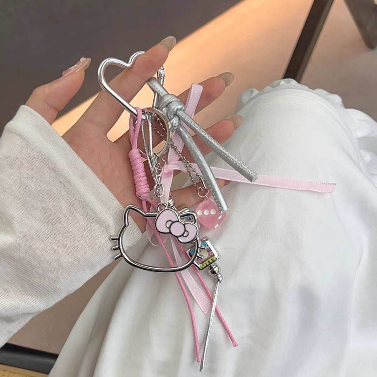 Pink Sweet HK  Bag Charm & Phone Chain