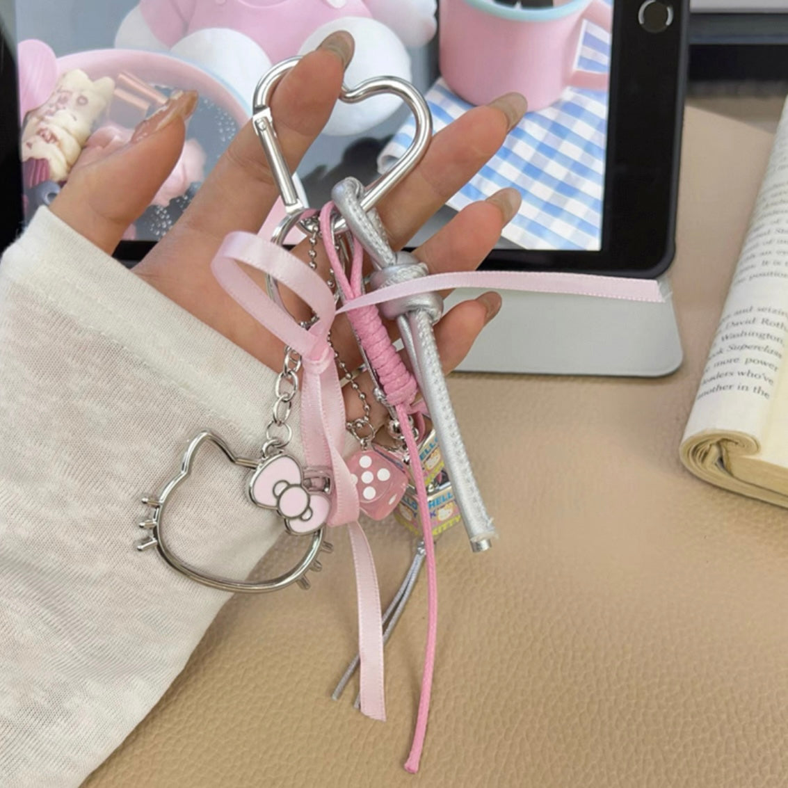 Pink Sweet HK  Bag Charm & Phone Chain