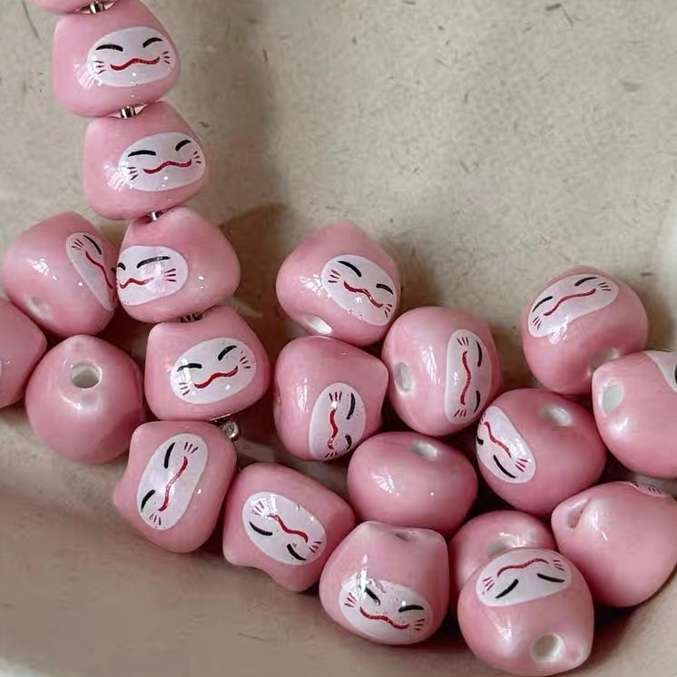 Ceramic Cat Handmade Beads