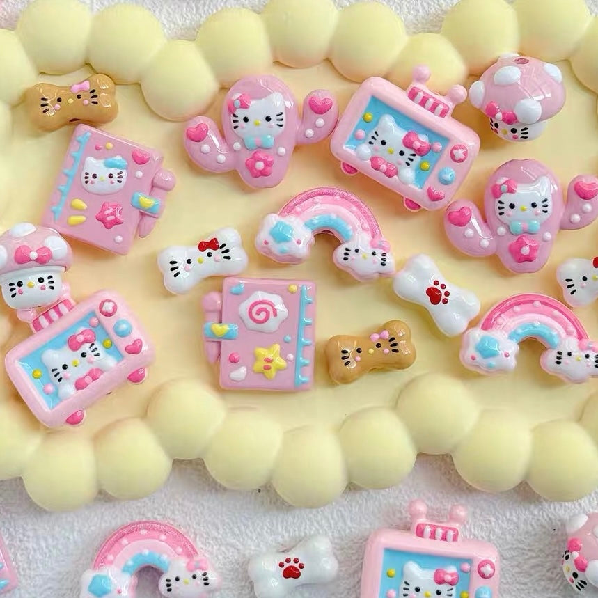 HK Acrylic Hand-Painted Beads