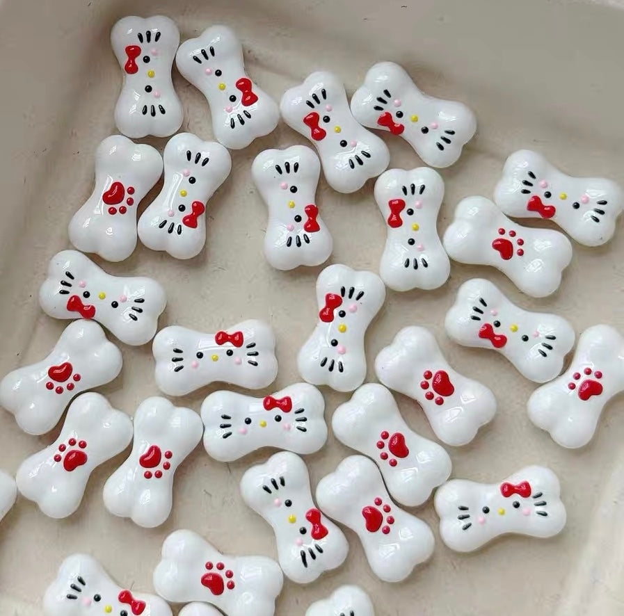 HK Acrylic Hand-Painted Beads