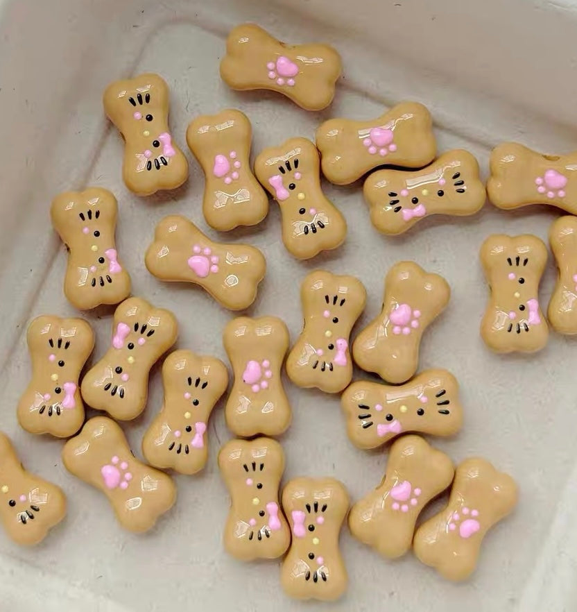 HK Acrylic Hand-Painted Beads