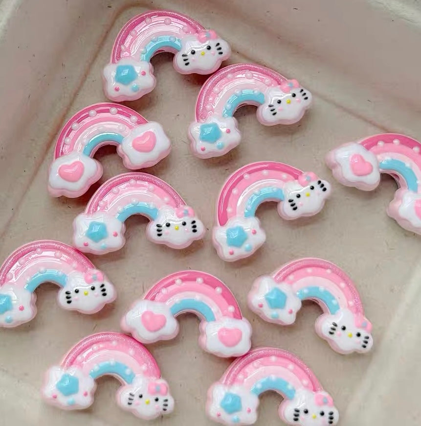 HK Acrylic Hand-Painted Beads