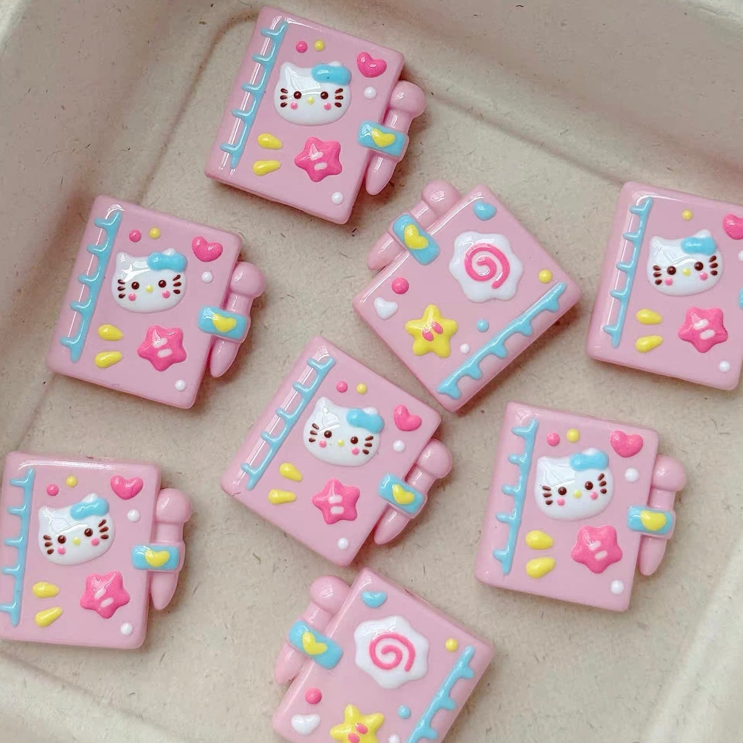 HK Acrylic Hand-Painted Beads