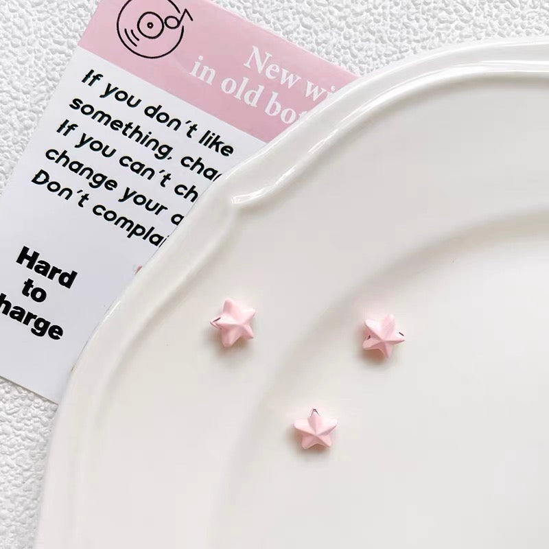 Moon and Star Colorful Enameled Alloy Beads