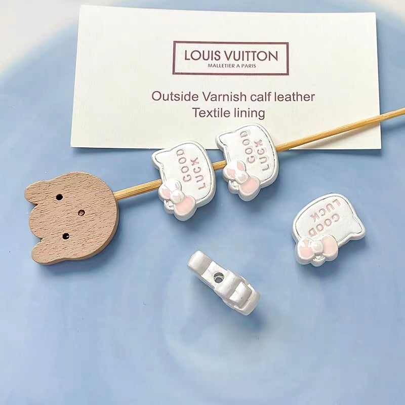 HK Colorful Enameled Alloy Beads