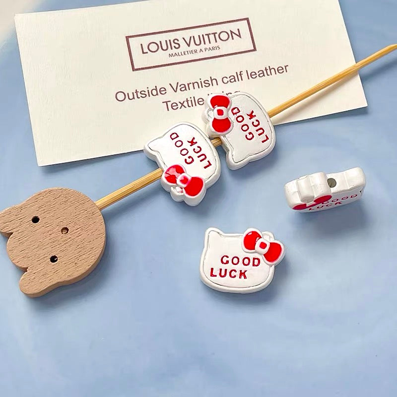 HK Colorful Enameled Alloy Beads