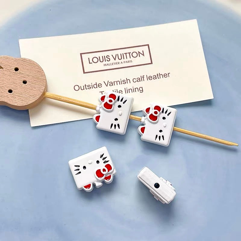 HK Colorful Enameled Alloy Beads