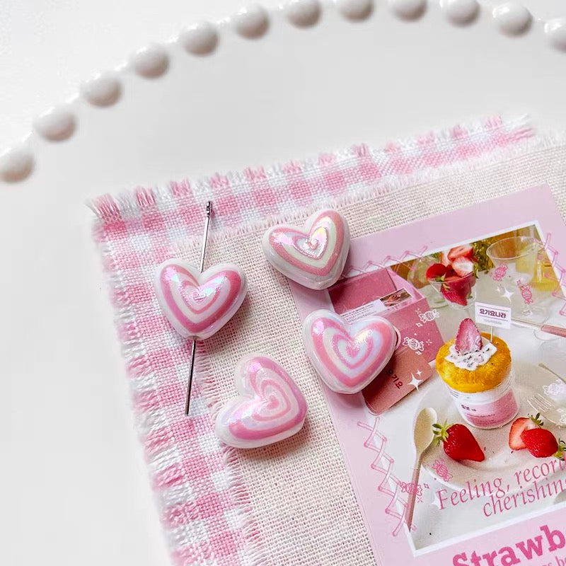 Dopamine Heart Acrylic Beads