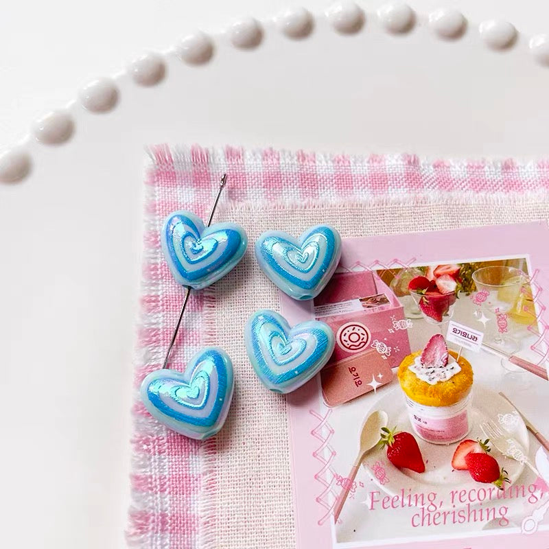 Dopamine Heart Acrylic Beads