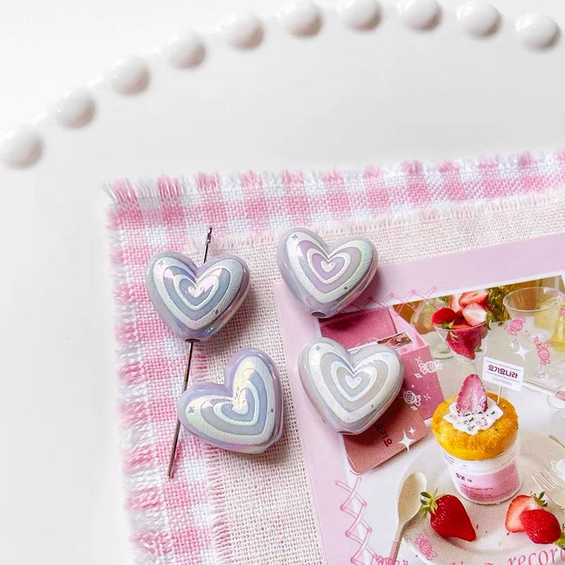 Dopamine Heart Acrylic Beads