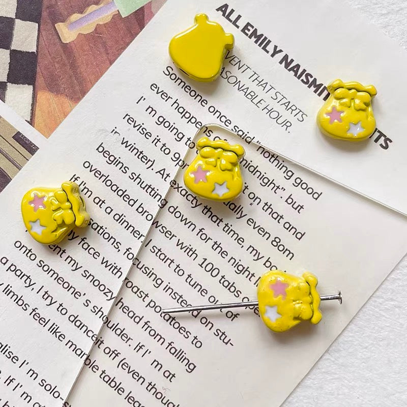 Christmas Money Pouch Alloy Enameled Beads