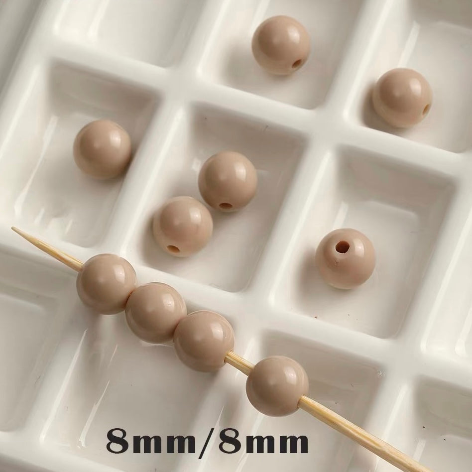 Christmas Series Hand-painted Colored Glaze Beads