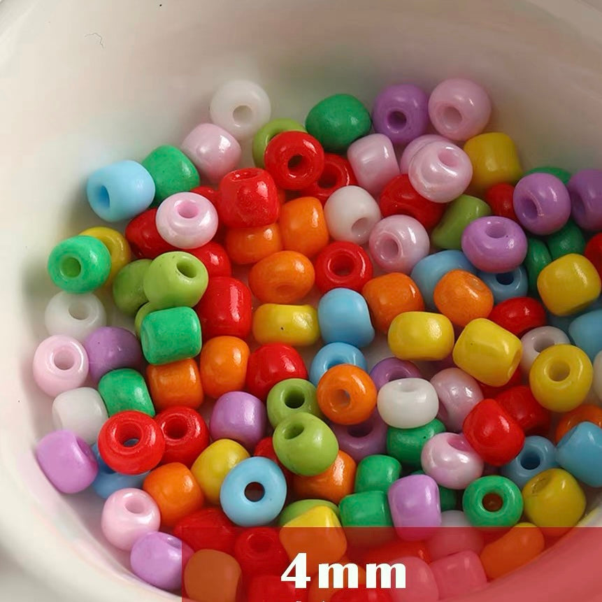 Christmas Series Hand-painted Colored Glaze Beads