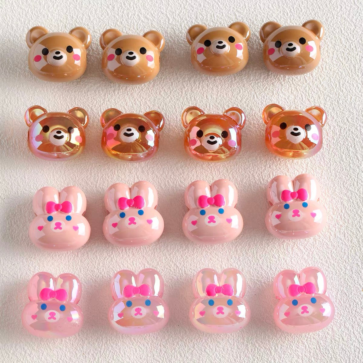Acrylic Bear & Rabbit Beads