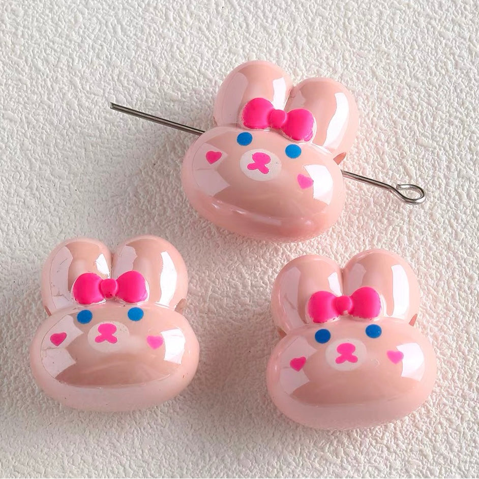 Acrylic Bear & Rabbit Beads