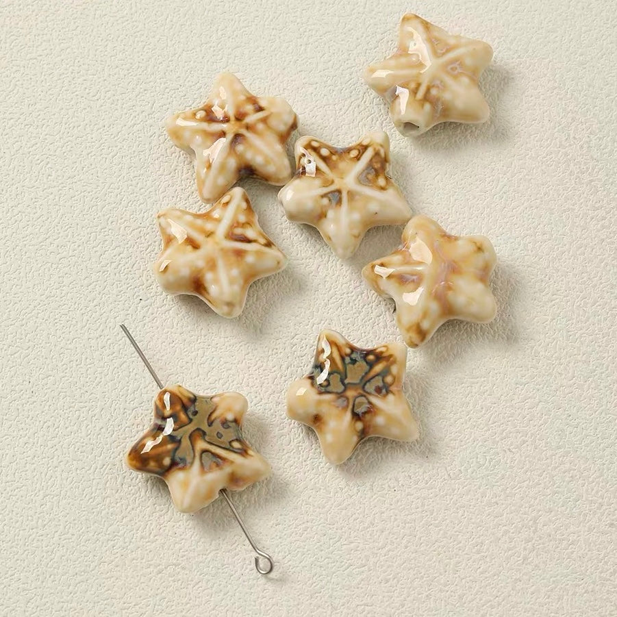 Ceramic Starfish Beads