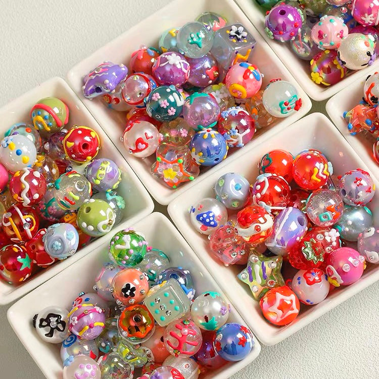 Customized Heavy-Craftsmanship Hand-Painted Beaded Strand Blind Box